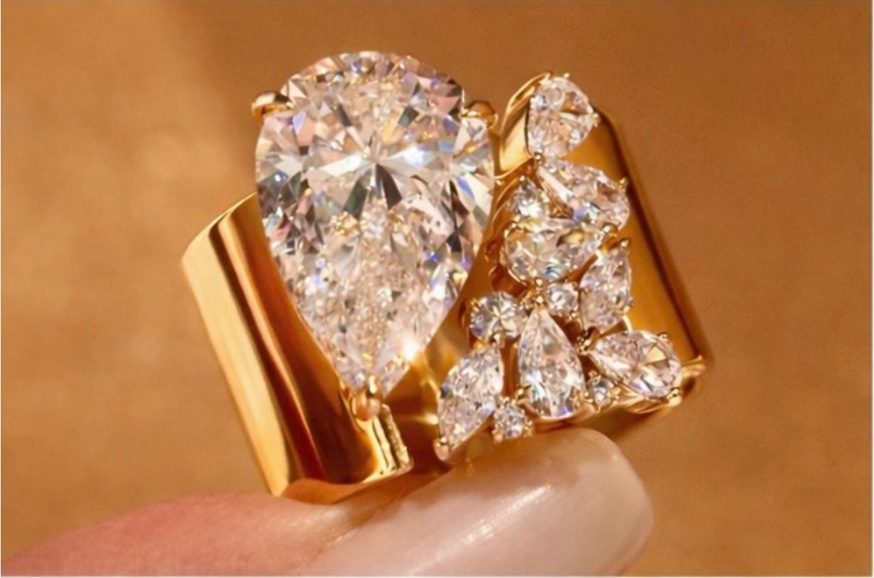 ✨✨💎Luxe Teardrop Glam Ring