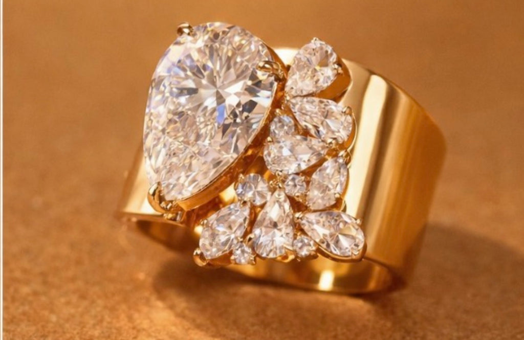 ✨✨💎Luxe Teardrop Glam Ring